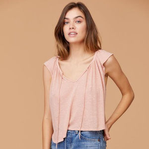 NWT LNA Clover Sleeveles Brushed Top - Size Small